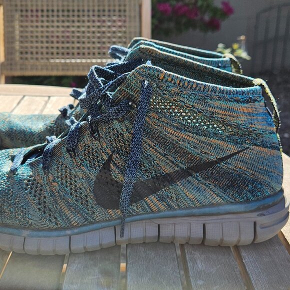 Nike Free Flyknit Chukka Mineral Teal Men running shoes, size 8 main image 14